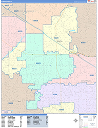 Buena Park Wall Map Color Cast Style 2026